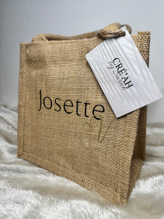 Petit sac en jute