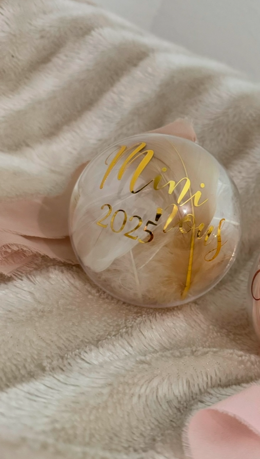 Boule de Noël "Mini nous 2025"